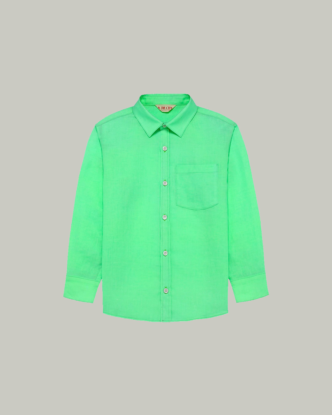 (sold out) Green Linen Shirt